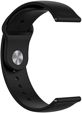 BİR KADEME Hızlı Bırakma saat kayışı Silikon Yedek akıllı saat Kayışı İle Uyumlu Garmin Vivomove 3 Düğme Kilidi ile