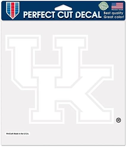 NCAA Kentucky Yaban Kedileri Kalıp Kesim Çıkartması, 8 x 8, Takım Rengi