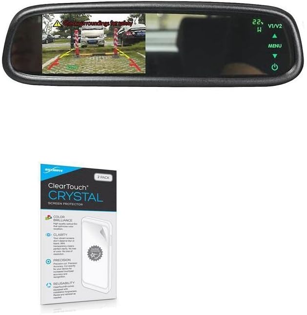 BOYO Vision VTM43TC ile Uyumlu BoxWave Ekran Koruyucu (BoxWave tarafından Ekran Koruyucu) - ClearTouch Crystal (2'li