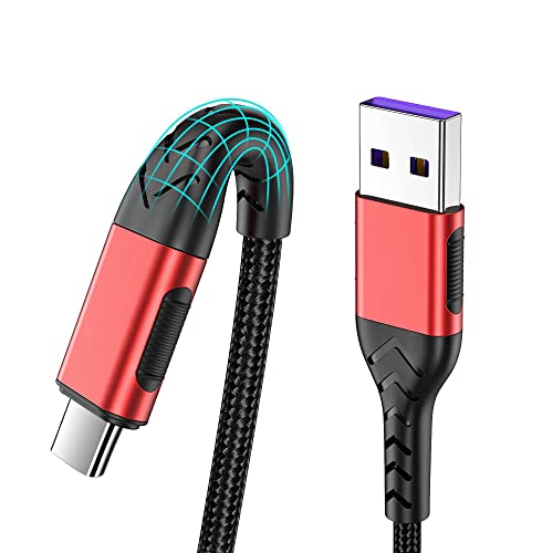 Durcord USB C Kablosu, 2 Paket 10ft Hızlı Şarj 10 Feet USB C Tipi Kablo Android için kablo telefon altlığı Dizüstü