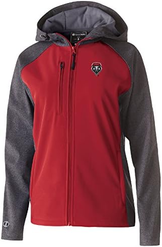 NCAA New Mexico Lobos Kadın Akıncı Yumuşak Kılıf Ceket, X-Large, Karbon Baskı / Kırmızı
