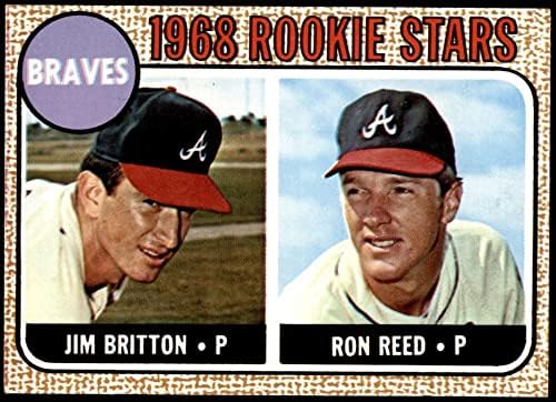 1968 Topps 76 Braves Çaylakları Ron Reed / Jim Britton Atlanta Braves (Beyzbol Kartı) NM Braves