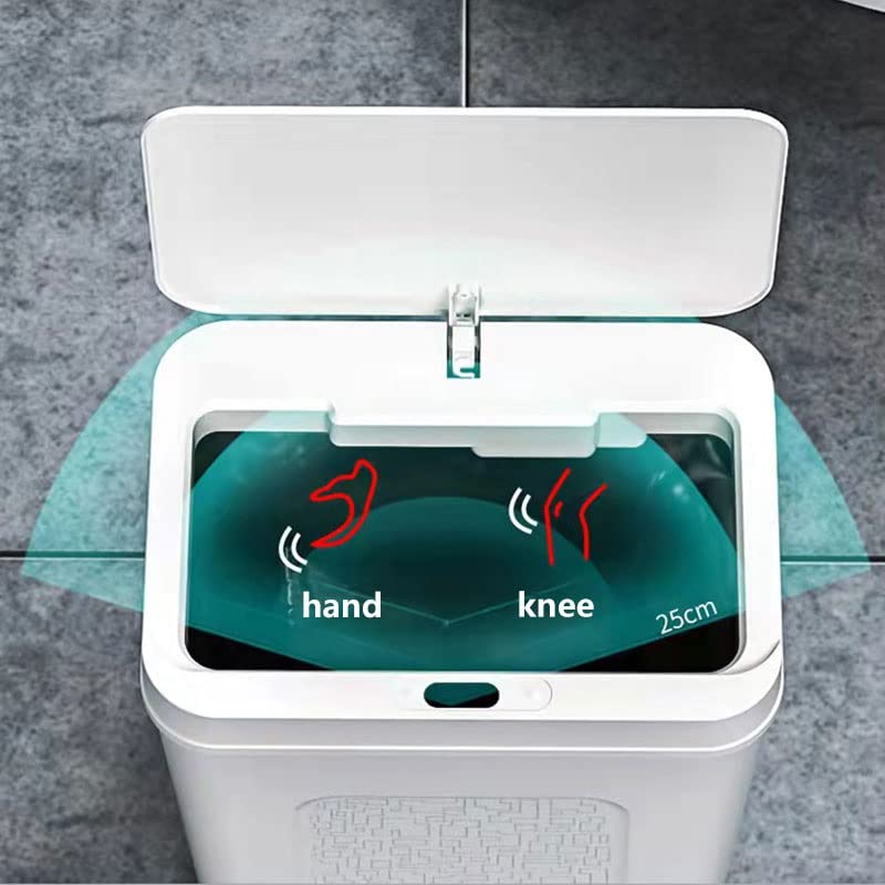BKDFD Akıllı Sensör Otomatik Elektronik çöp tenekesi Su Geçirmez Banyo Tuvalet Su Dar Dikiş çöp tenekesi Banyo