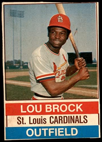 1976 Hostes 7 Lou Brock St. Louis Kardinalleri (Beyzbol Kartı) İYİ Kardinaller