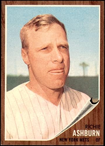 1962 Topps 213 Richie Ashburn New York Mets (Beyzbol Kartı) NM Mets