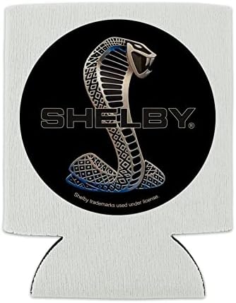 Shelby Cobra Logosu Soğutabilir-İçecek Kılıfı Sarılabilir Katlanabilir İzolatör-İçecek Yalıtımlı Tutucu