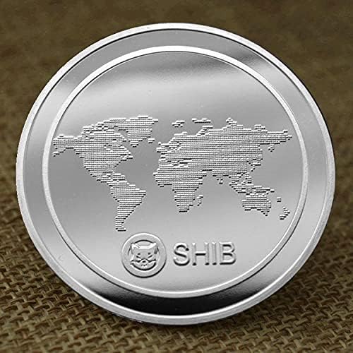 Favori Sikke hatıra parası Shiba Inu Sikke Doge Sikke Gümüş Kaplama Sanal Sikke Mücadelesi Coin Bitcoin Tahsil Sikke