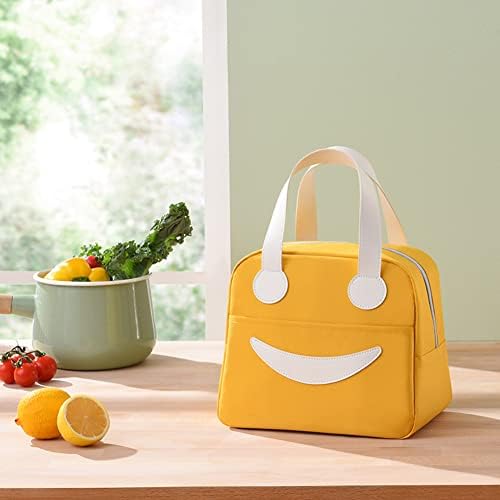 croselyu Taşınabilir Öğle Yemeği Çantası Mini Öğle Yemeği Çantası Yalıtımlı Çanta Taşınabilir Sevimli Öğle Yemeği