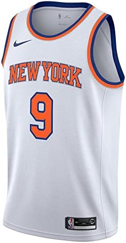Nike RJ Barrett New York Knicks NBA Erkek Gençlik 8-20 Mavi Simge Sürümü Swingman Forması