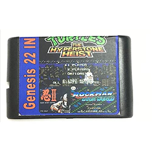 Classicgame 22 in 1 Oyun Kartuşu 16 Bit MD Oyun Kartı İçin Sega Mega Sürücü Sega Genesis İçin