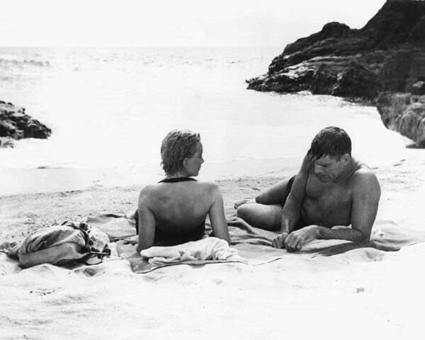 Buradan Sonsuzluğa Deborah Kerr Burt Lancaster Halona Beach Koyu 8x10 fotoğraf