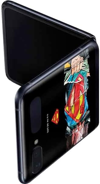 Skinit Çıkartması Telefon Kaplaması ile Uyumlu Samsung Galaxy Z Flip-Resmi Lisanslı Warner Bros Superman S Kalkan