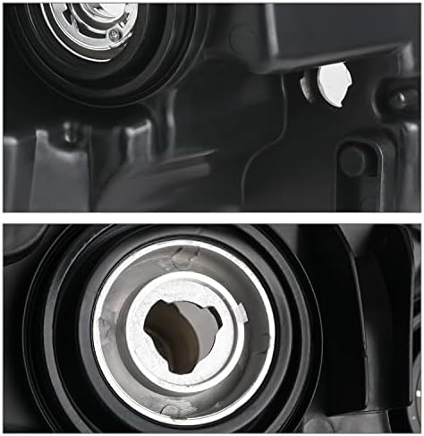 M-OTO Farlar Meclisi OE Stil Sol + Sağ Değiştirme için 2011 2012 2013 Jeep Grand Cherokee, siyah Konut Şeffaf Lens