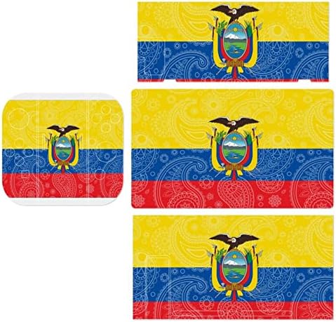 Ekvador Paisley Bayrağı Koruyucu Çıkartmalar Tam Wrap şerit etiket Kapak Nintendo Anahtarı ile Uyumlu