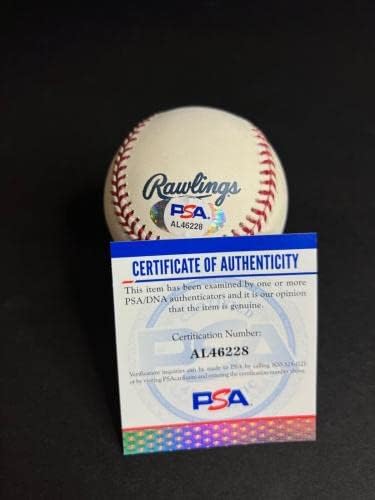 Joc Pederson - WS 2020 Serisi 'Joctober İmzalı Top PSA AL46228-İmzalı Beyzbol Topları