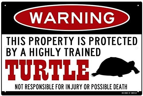Kaplumbağa İşareti, Komik Metal Tabelalar, Kaplumbağa Aksesuarları, Kaplumbağa Uyarı İşareti, Evcil Hayvan Kaplumbağa