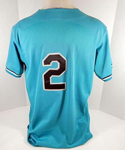 1994-02 Florida Marlins 2 Oyun Kullanılmış Mavi Forma BP ST İsim Plakası Kaldırıldı 510-Oyun Kullanılmış MLB Formaları