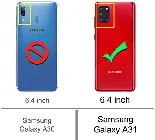 Osophter Samsung Galaxy A31 Kılıf Şeffaf Şeffaf Takviyeli Köşeler TPU Şok Emme Esnek cep telefonu Kapağı Samsung Galaxy