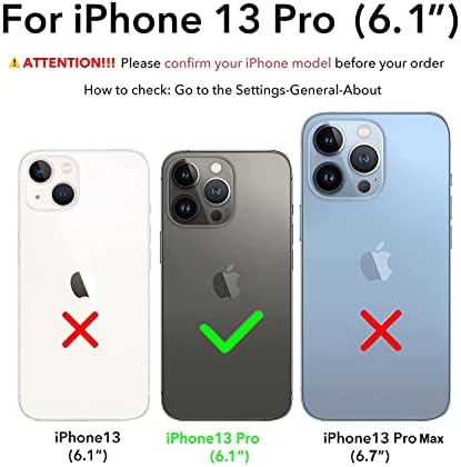 SECOWEL Kirpi Kılıfı iPhone 13 Pro Kılıf ile Uyumlu (iPhone 13 Pro Max için Değil), Yumuşak Dokunuşlu Balon Ceket
