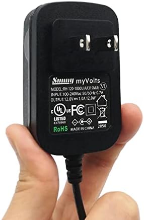 MyVolts 12V Güç Kaynağı Adaptörü ile Uyumlu/Yedek Akai BT500 Pro Pikap-ABD Plug