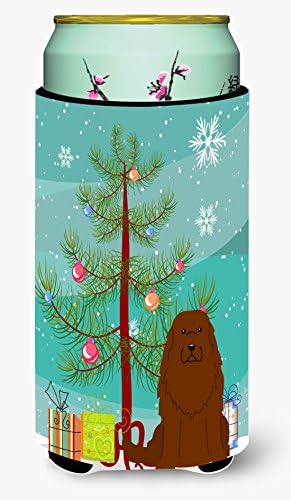 Caroline's Treasures BB4175TBC Merry Christmas Ağacı Kafkas Çoban Köpeği Uzun Boy Hugger, Can Soğutucu Kol Hugger