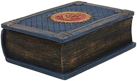 Ebros Küçük Masonik Gizli Kitap Kutusu Masonluk Kare ve Pusulalar Ritüel Ahlak Mavi Küçük Menteşeli Kitap Mücevher