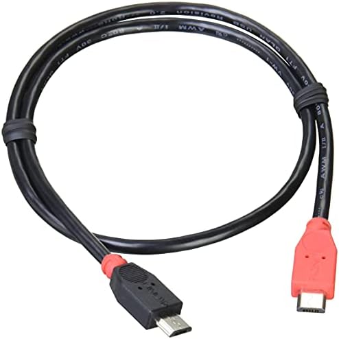 Lindy USB 2.0 OTG Kablo, B Tipi Mikro / B Tipi Mikro, 0,5 m (Model Numarası: 31758)