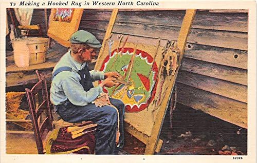 Kancalı Bir Halı Yapmak Westner Kuzey Carolina, NC, ABD Hint Kartpostalı