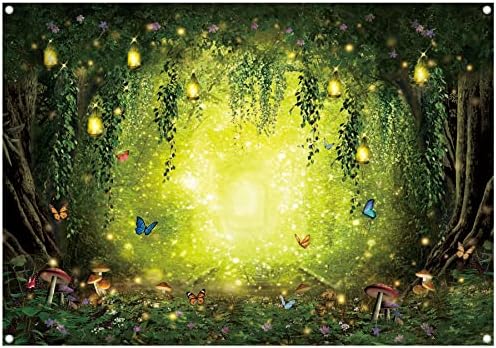 YCUCUEI 8x6ft Bahar Büyülü Orman Zemin Paskalya Peri Masalı Wonderland Woodland Çocuklar için oda duvar süslemeleri
