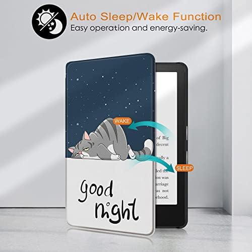All-New Kindle için İnce Kılıf-Otomatik Uyandırma/Uyku özellikli PU Deri Kılıf- All-New kpw1'e Uyar-2-3/KPW 4 / kindle-499/558/658