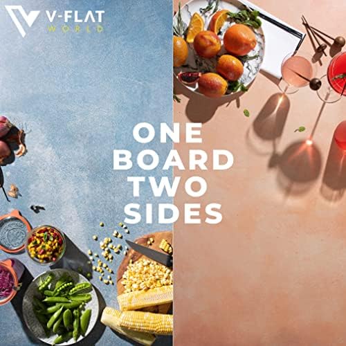 V-FLAT WORLD Duo Board Ürün Fotoğrafçılığı Arka Planı-Fotoğrafçılık için 2 Taraflı Arka Plan, Hiper Gerçekçi Ürün
