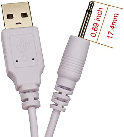 2 Paket USB DC 2.5 mm Adaptör şarj aleti kablosu Yedek Hızlı şarj kablosu Yedek Cihaz için
