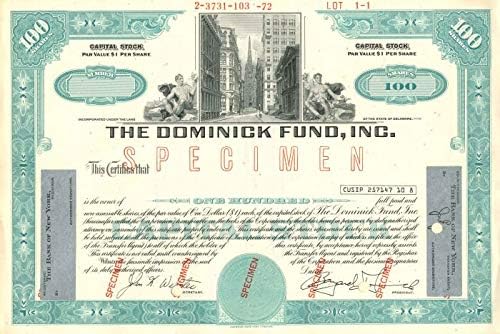 Dominick Fonu, Inc. - Stok Sertifikası