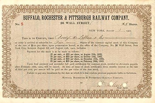 Buffalo, Rochester ve Pittsburgh Demiryolu A. Ş.
