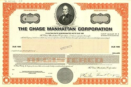 Chase Manhattan Corporation-Numune Stok Sertifikası