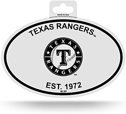 Rıco OVB5001-Rangers-Tx Siyah Beyaz Oval Etiket