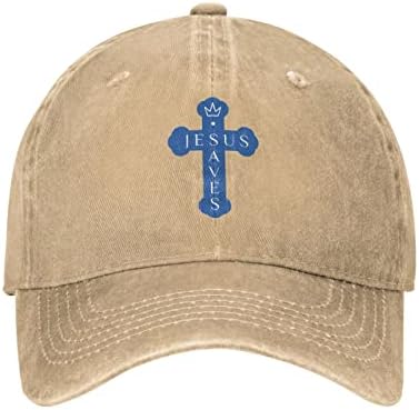 Hıristiyan İsa Kaydeder Erkekler Unisex-Yetişkin güneş şapkası Nefes şoför şapkası Ayarlanabilir beyzbol şapkası Pamuk