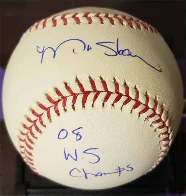 Matt Stairs imzalı beyzbol yazılı 08 WS Şampiyonu (ROMLB Philadelphia Phillies Dünya Serisi Kahramanı) - İmzalı Beyzbol