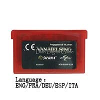 ROMGame 32 Bit El Konsolu video oyunu Kartuş Kart Van Helsing Eng / Fra / Deu / Esp / Ita Dil Ab Versiyonu Kırmızı