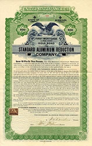 Standart Alüminyum Redüksiyon A. Ş. - 500 Dolarlık Tahvil