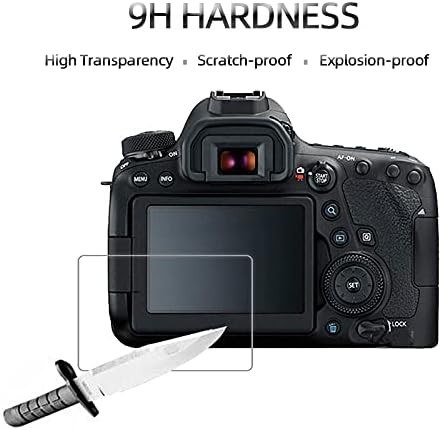 3-Pack Temperli Cam Ekran Koruyucu w/Üst LCD Film ile Uyumlu Canon EOS R5 R3 Aynasız dijital fotoğraf Makinesi [0.25