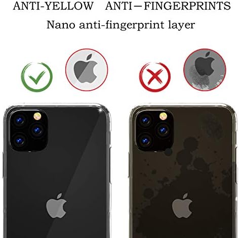Restoo için Tasarlanmış iPhone 11 Pro Max Şeffaf Kılıf, Kristal Slim fit Yumuşak TPU 4 [Şok Emme] Köşeleri iphone