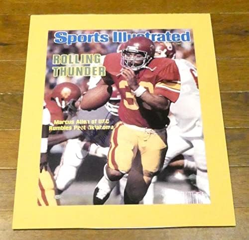 Marcus Allen İmzalı 16x20 USC Sports Illustrated Kapak Fotoğrafı Steiner Hologram İmzalı Kolej Fotoğrafları