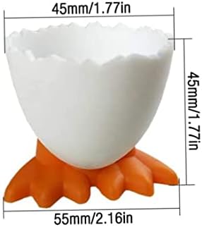 KUYYFDS yumurtalık Tutucular Sevimli Karikatür yumuşak haşlanmış yumurtalık Standı Restoranlar için Çocuklar 6 ADET