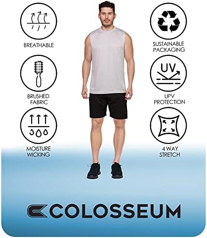 Colosseum Aktif Erkek Nano Kolsuz Tişört