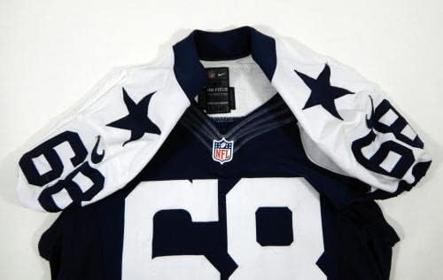 2012 Dallas Cowboys Doug Ücretsiz 68 Oyunu Donanma Forması Şükran Günü TB 463 - İmzasız NFL Oyunu Kullanılmış Formalar