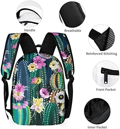 Omuz çantaları Kaktüs Bitki Çiçek Sırt Çantası Seyahat Sırt çantaları Rahat Okul Çantaları