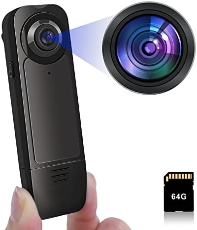 HOT2GO Gizli Kamera Bodycam 64 GB Mini Casus dadı kamerası 1080 P Küçük Gizli Kamera Mikro Kamera Vücut Taşınabilir