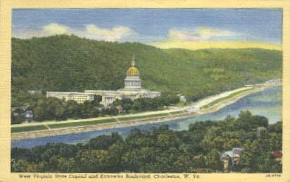 Charleston, Batı Virginia Kartpostalı