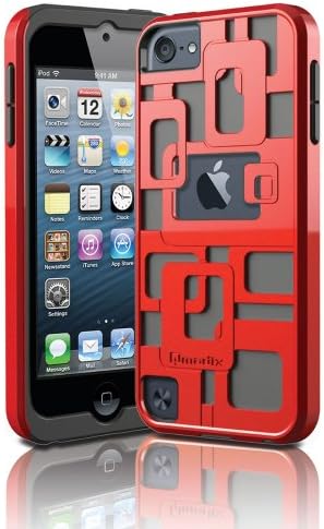 Apple iPod için Qmadix Cube3D Kapak, Kırmızı